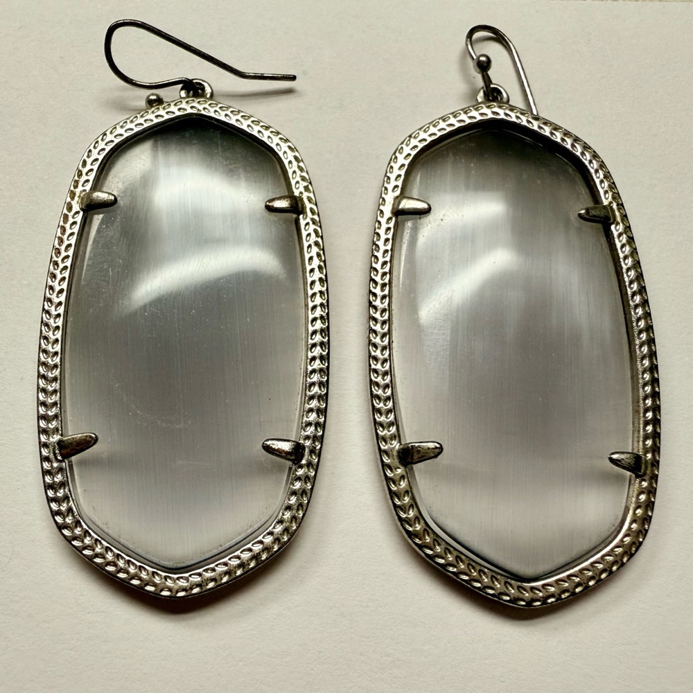 Kendra Scott Silver Drop Earrings
